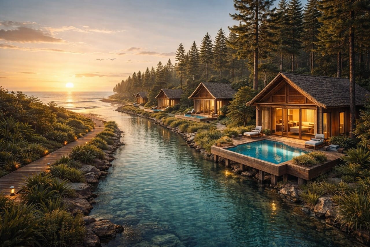 Casa Del Lago eco-luxury landscape