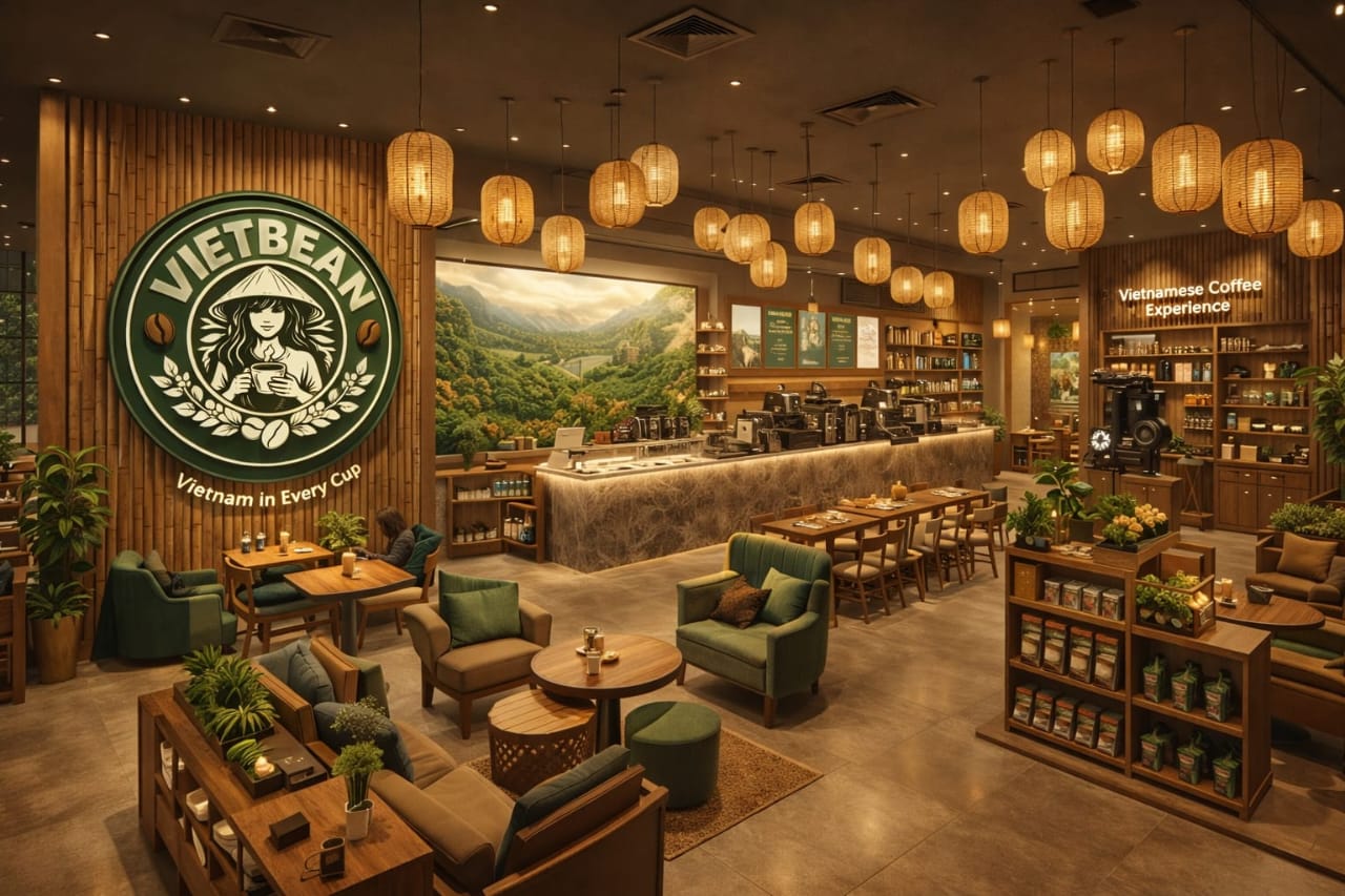 Premium coffee beans and roasting